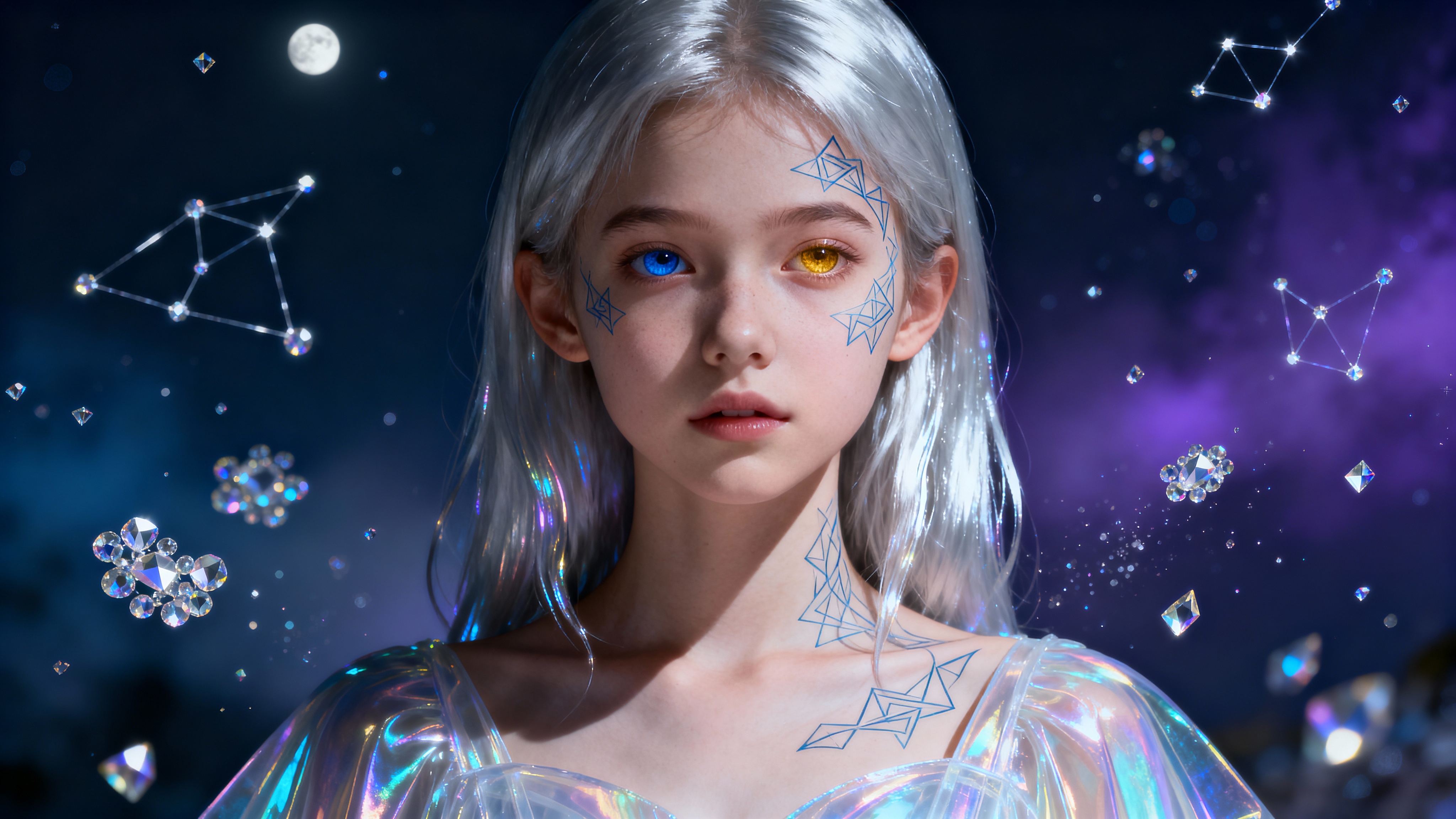 See Dream: A surreal portrait of a mysterious girl with heter...